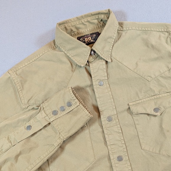Ralph Lauren Double RL Other - RRL Ralph Lauren Mens Western Snap Button Long Sleeve Shirt Size Small